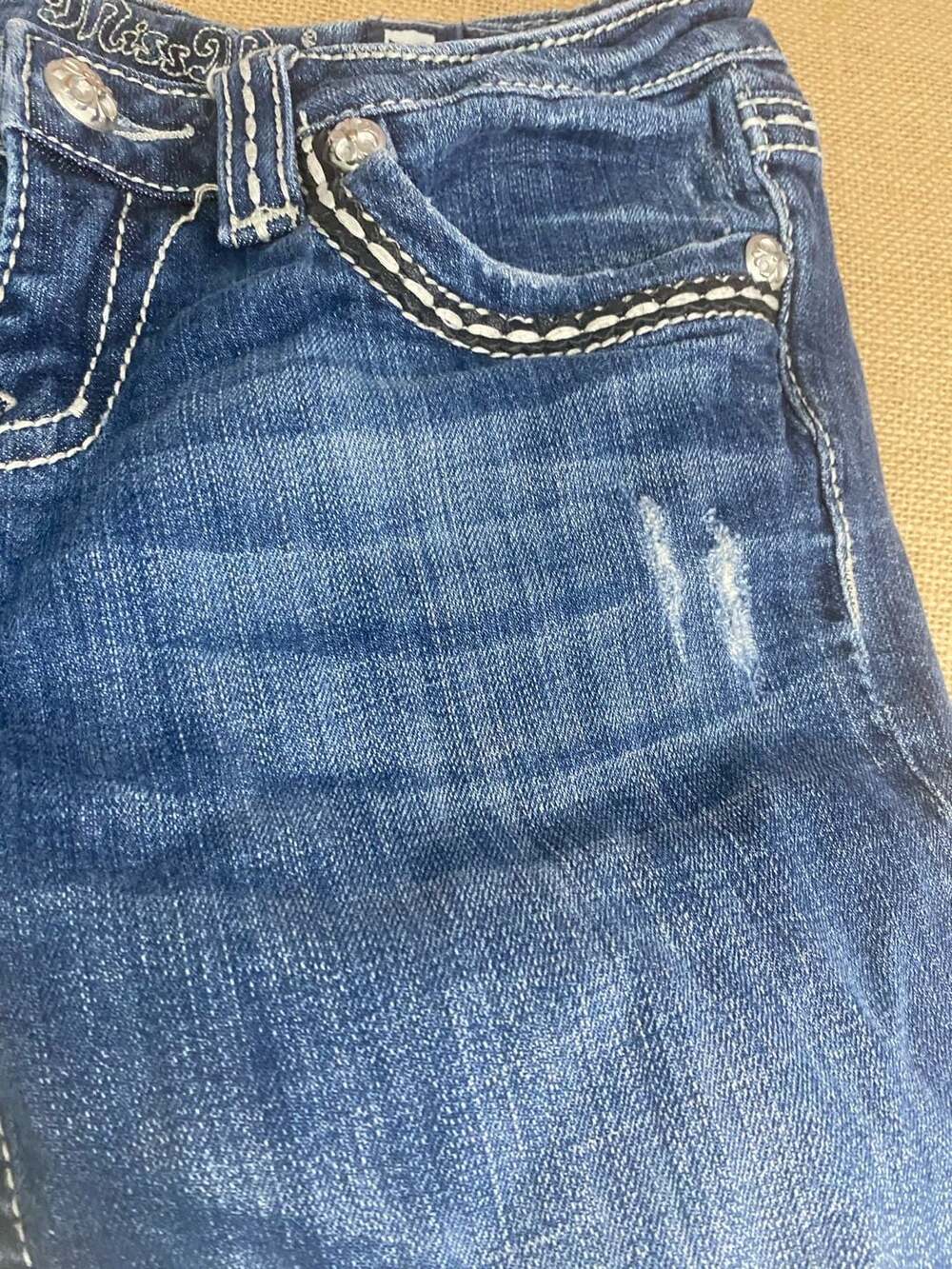 Miss Me Blue Bootcut Jeans - Picture 4 of 16